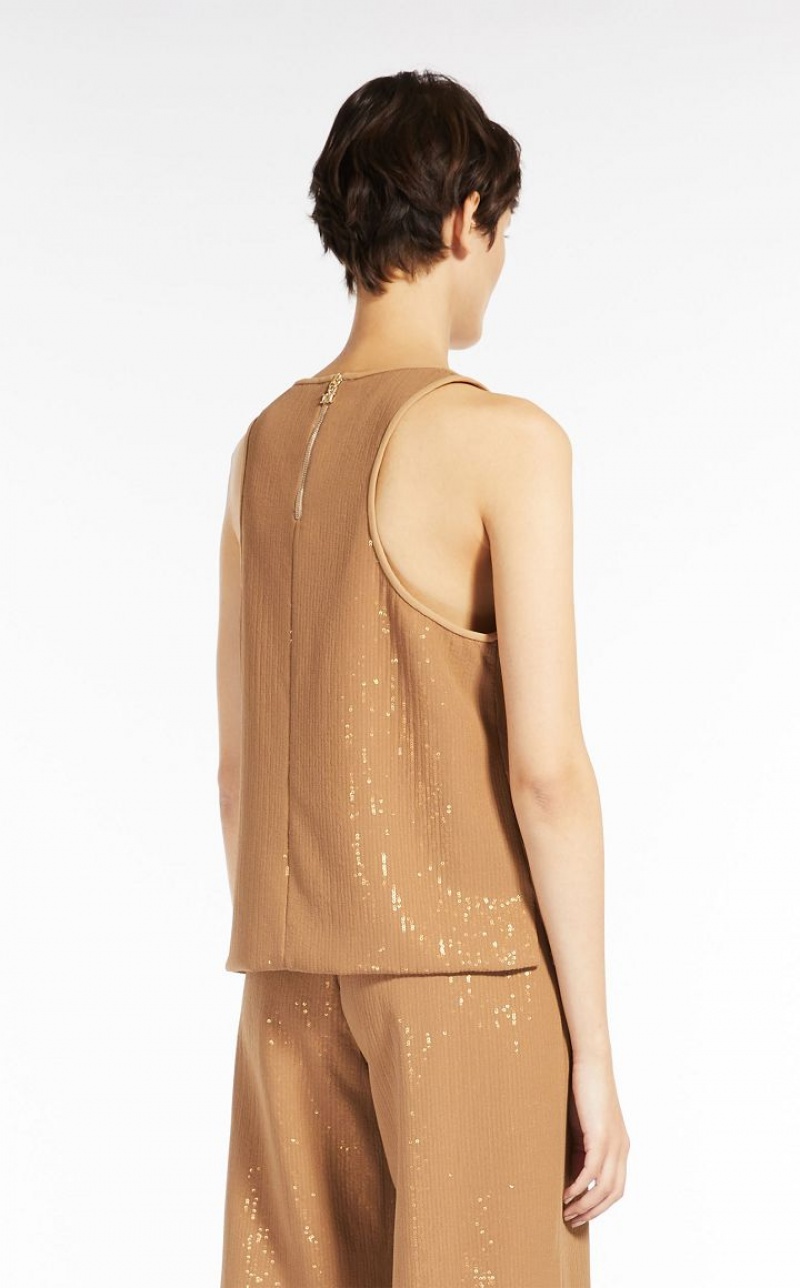 CAMEL MaxMara Sequinned Blouses | MMR593570