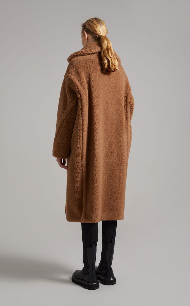 CAMEL MaxMara Teddy Bear Icon Coats | MMR593934