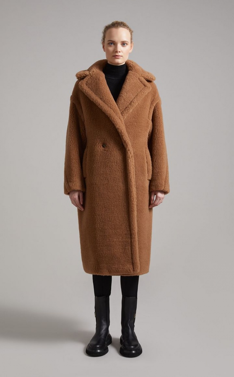 CAMEL MaxMara Teddy Bear Icon Coats | MMR593934