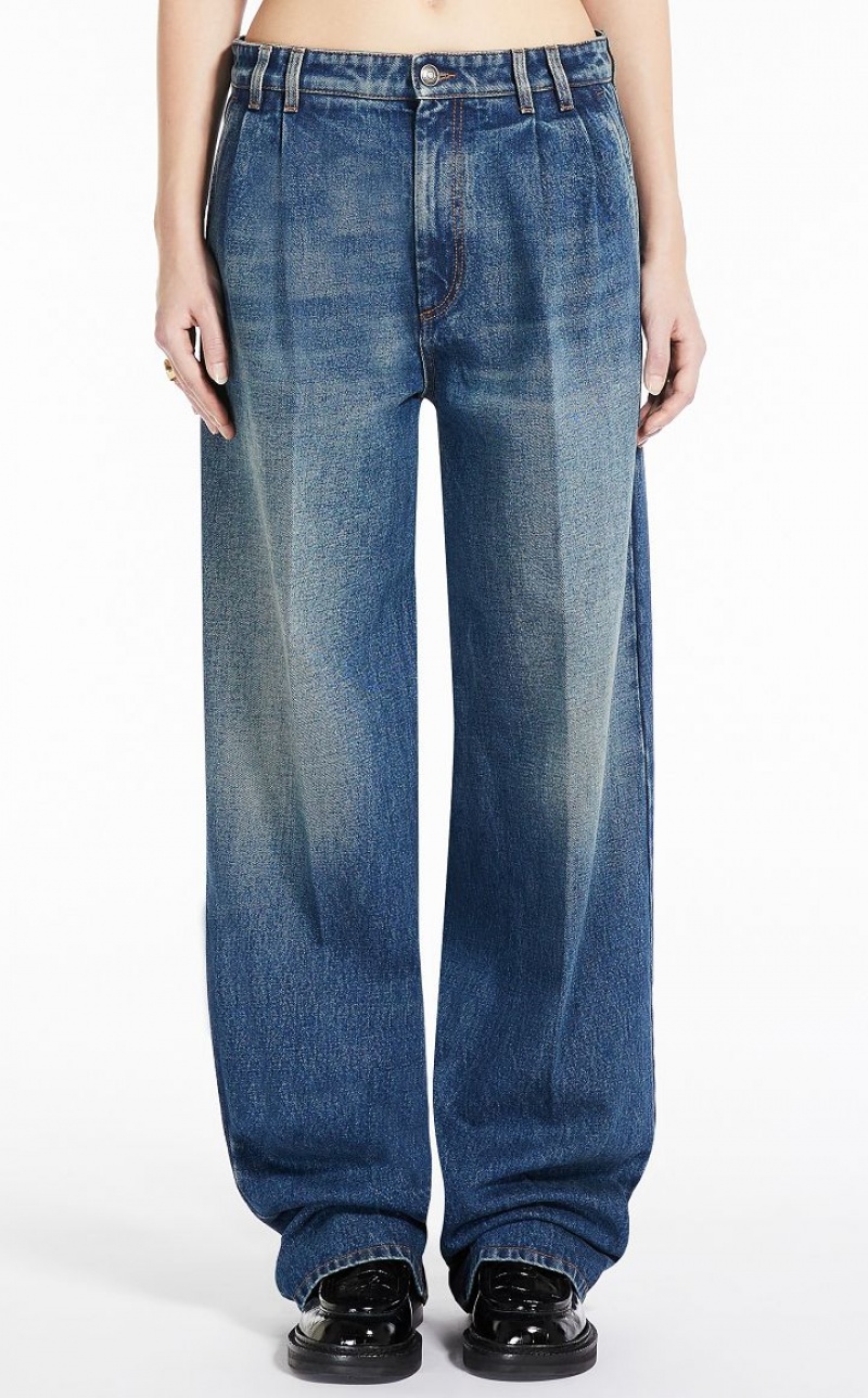 CORNFLOWER BLUE MaxMara Wide-fit Jeans | MMR593809