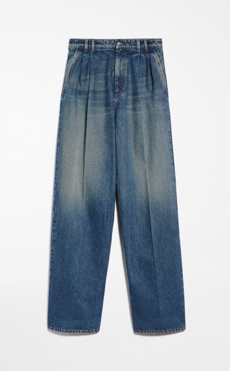 CORNFLOWER BLUE MaxMara Wide-fit Jeans | MMR593809