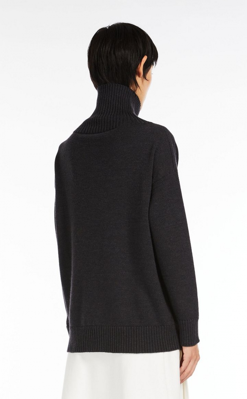 DARK GREY MaxMara Soft Wool Knitwear | MMR593439