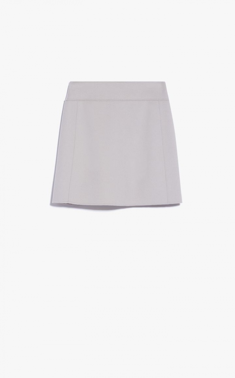 ECRU MaxMara Wool Bodycon Skirts | MMR593701