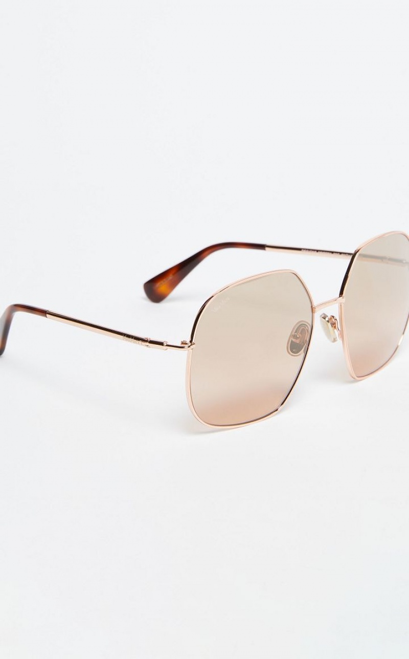 GOLD MaxMara Metal Sunglasses | MMR594290