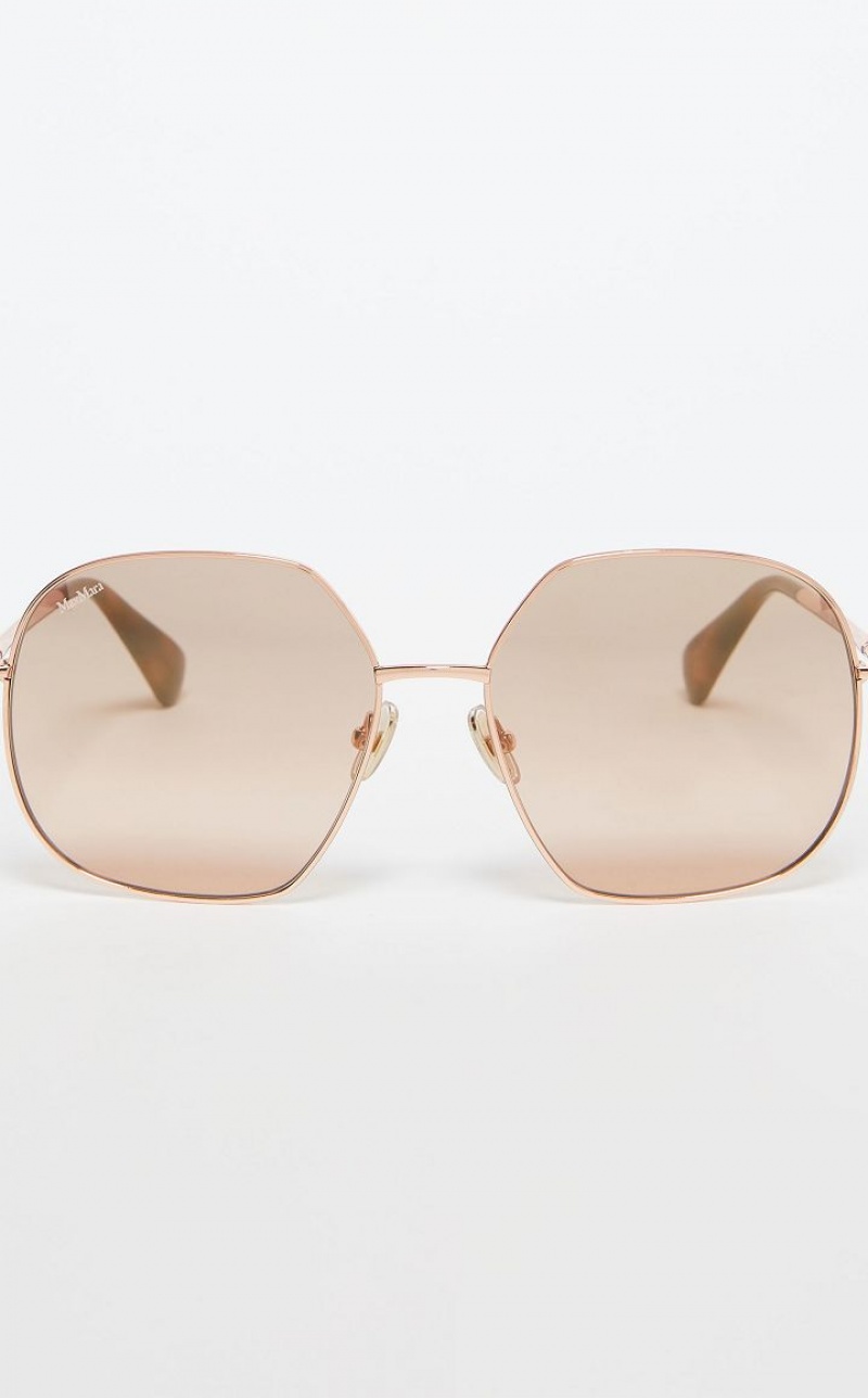 GOLD MaxMara Metal Sunglasses | MMR594290