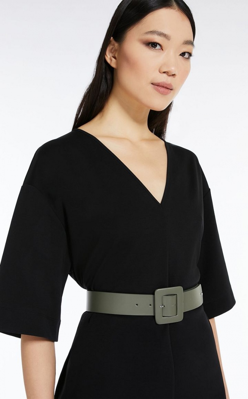 KAKI MaxMara Nappa Leather Belts | MMR594251