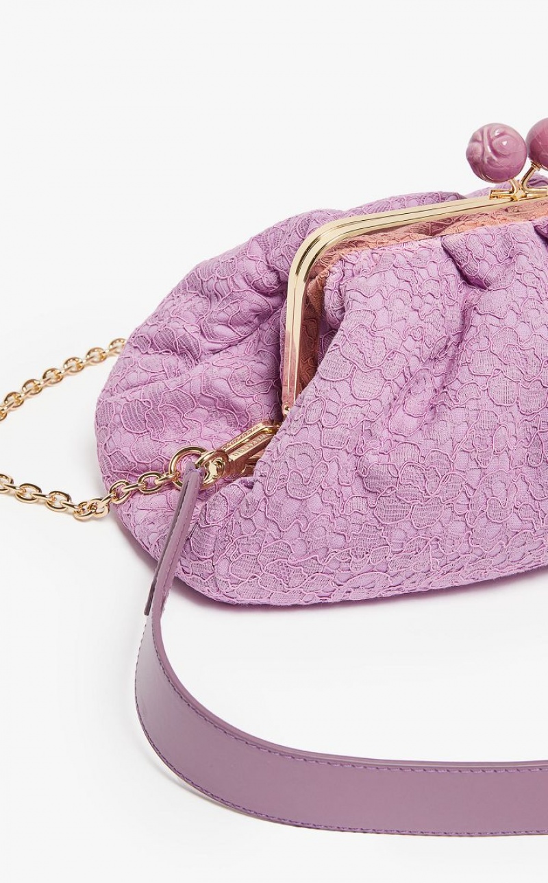 LAVENDER MaxMara Hommage À La France Pasticcinoin Lace Weekend Bag | MMR594171