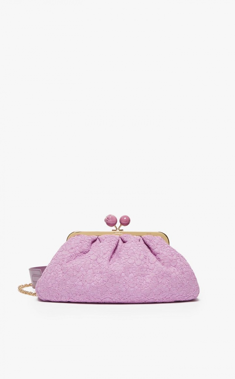 LAVENDER MaxMara Hommage À La France Pasticcinoin Lace Weekend Bag | MMR594171