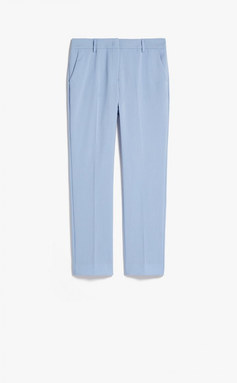 LIGHT BLUE MaxMara Wool Cigarette-cut Suit | MMR593504