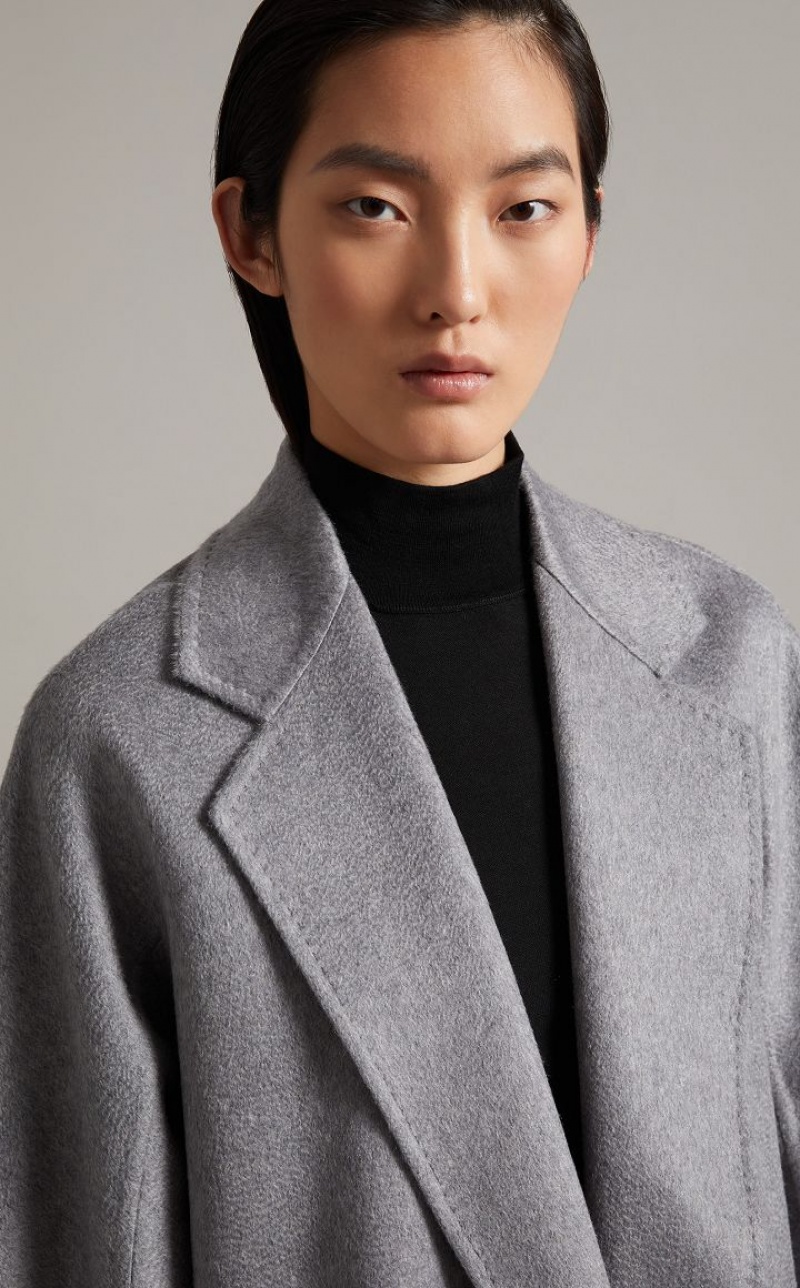 LIGHT GREY MaxMara Ludmilla Icon Coats | MMR593888