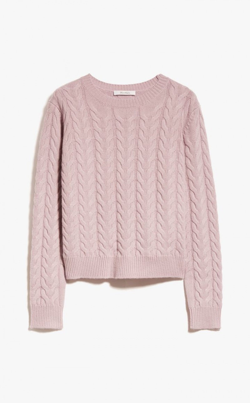 LILAC MaxMara Cable Cashmere Knitwear | MMR593420