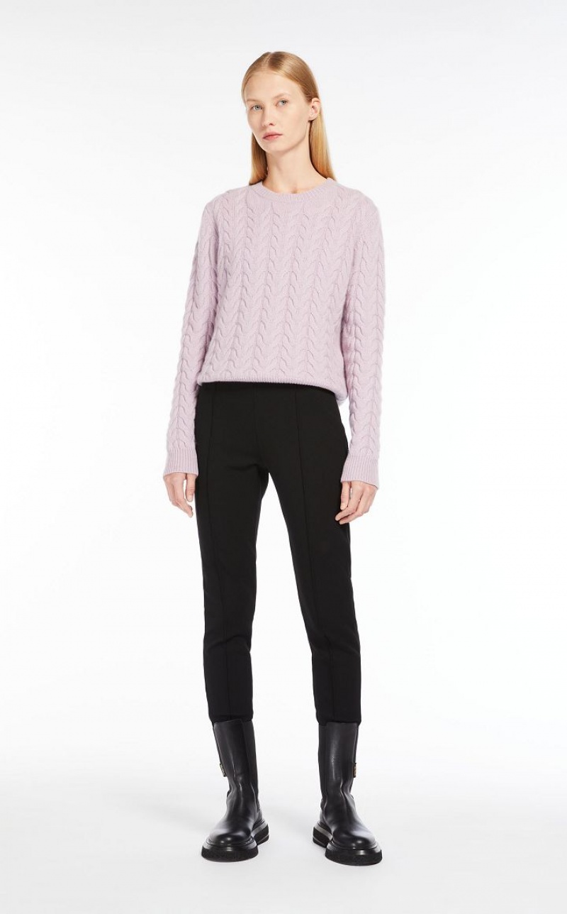 LILAC MaxMara Cable Cashmere Knitwear | MMR593420