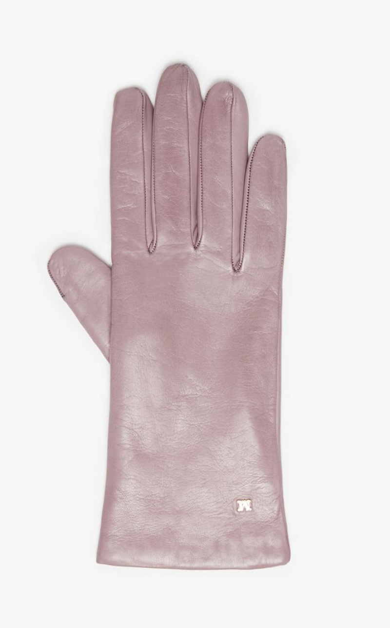 LILAC MaxMara Nappa Leather Gloves | MMR594232