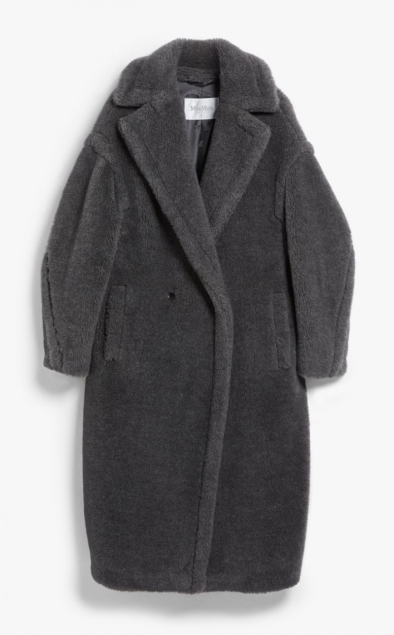 MEDIUM GREY MaxMara Teddy Bear Icon Coats | MMR593847