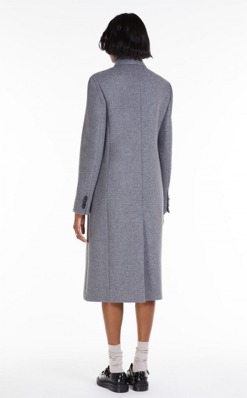 MEDIUM GREY MaxMara Wool And Cashmere Coats | MMR593848