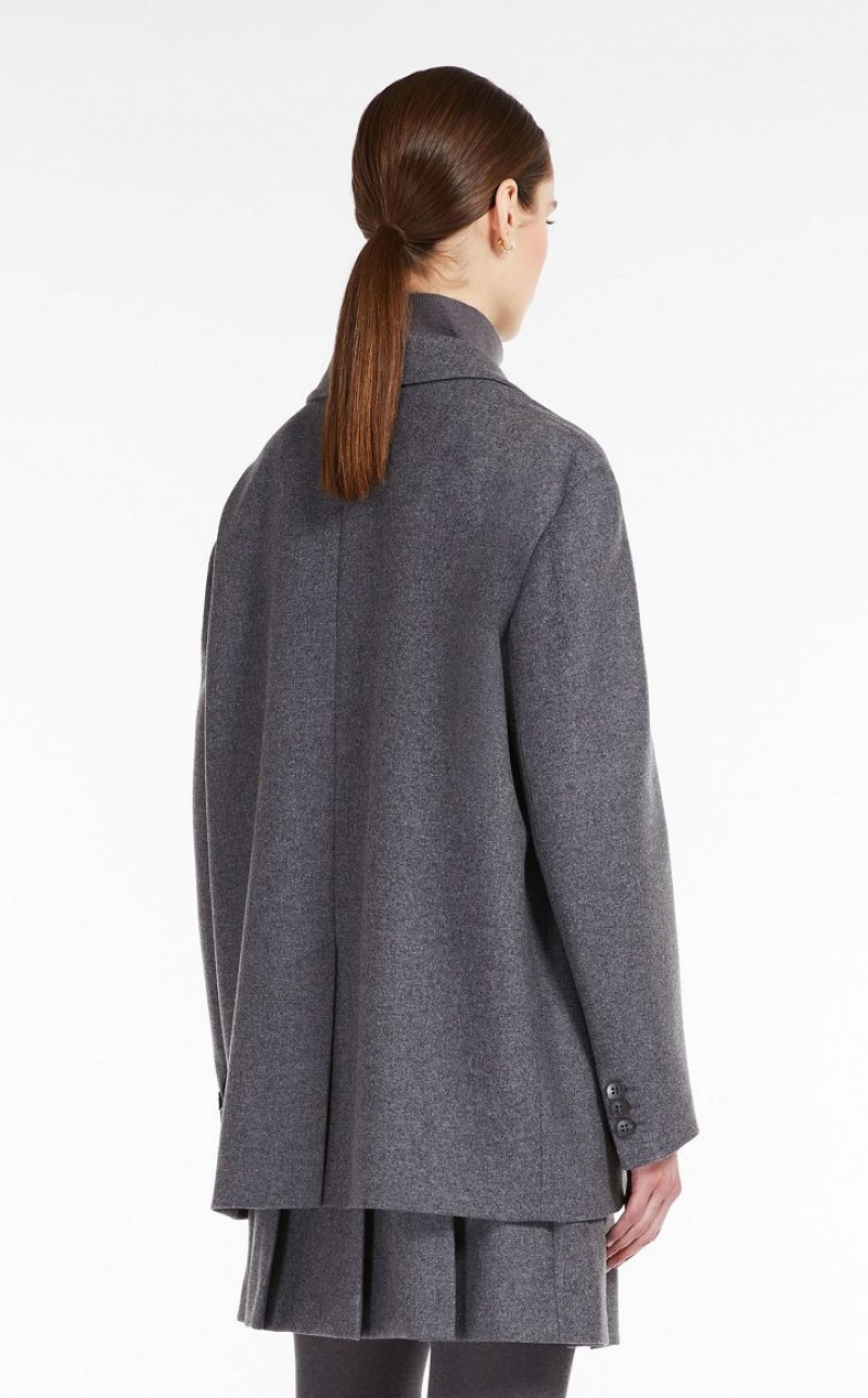 MEDIUM GREY MaxMara Wool Flannel Blazers | MMR594055