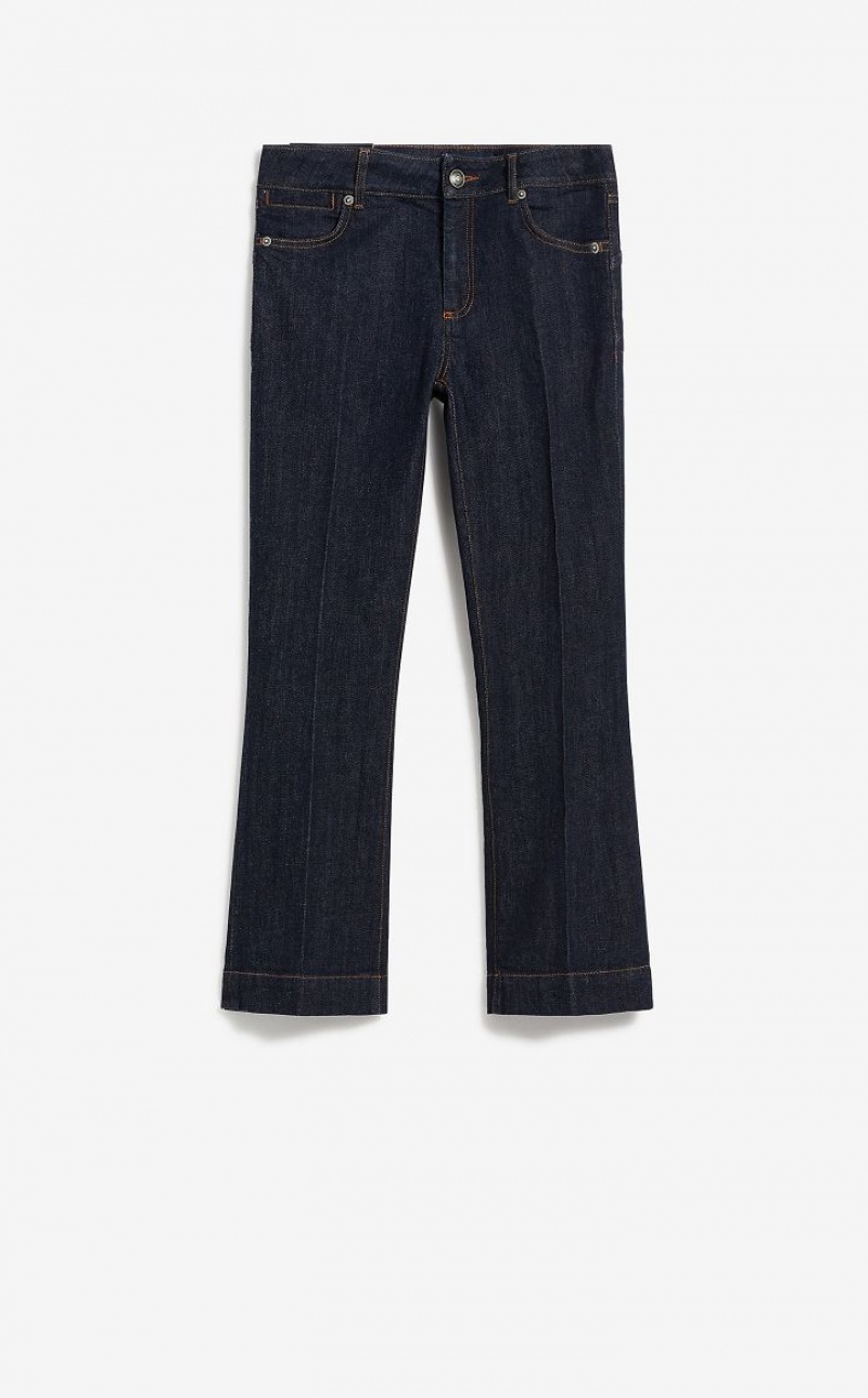 MIDNIGHTBLUE MaxMara Flared Perfect-fit Jeans | MMR593776