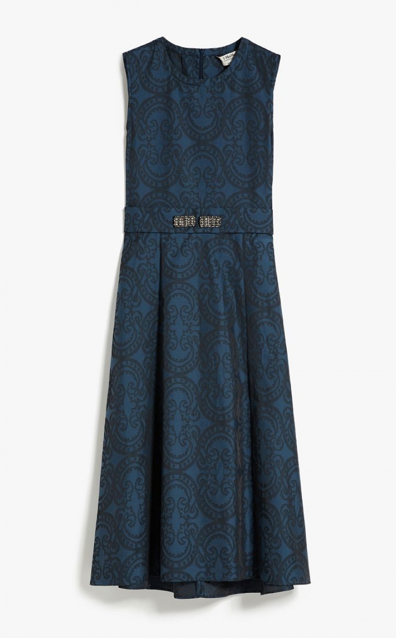 MIDNIGHTBLUE MaxMara Jacquard Dresses | MMR593285