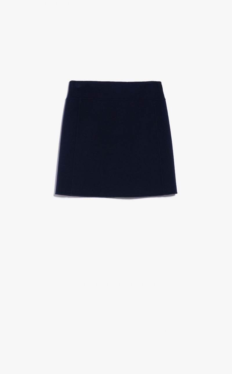 MIDNIGHTBLUE MaxMara Wool Bodycon Skirts | MMR593699