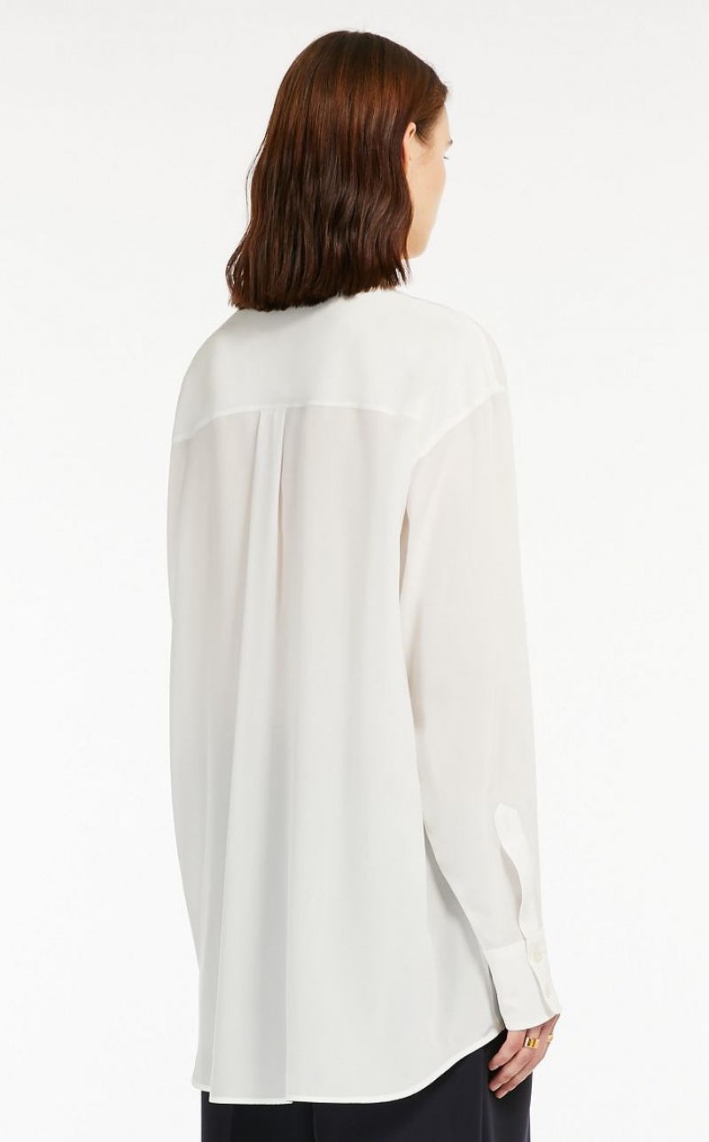 MILK MaxMara Sash-adorned Silk Blouses | MMR593568