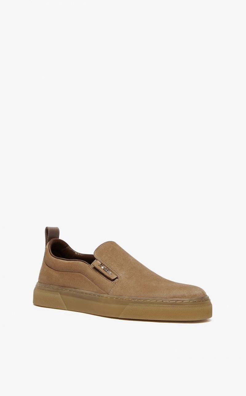 MUSTARD MaxMara Suede Slip-ons Sneakers | MMR594214