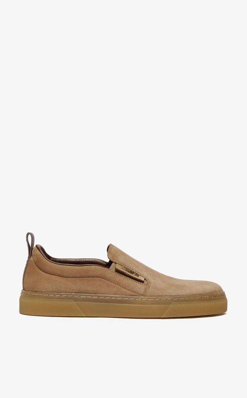 MUSTARD MaxMara Suede Slip-ons Sneakers | MMR594214