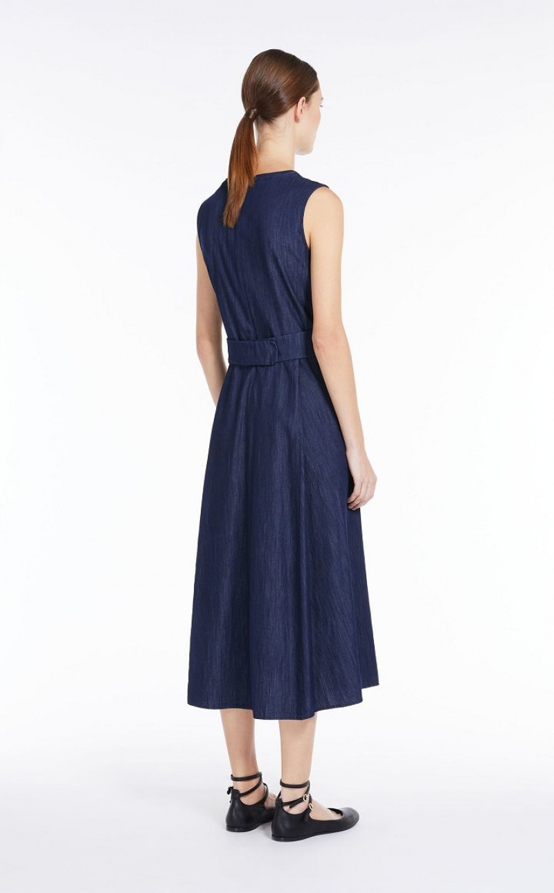 NAVY MaxMara Cotton Denim Dresses | MMR593410