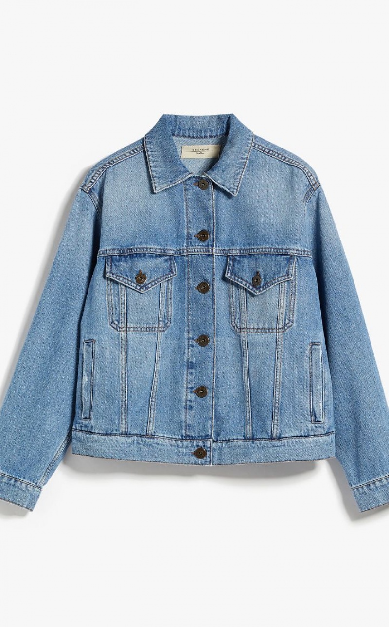 NAVY MaxMara Denim Jackets | MMR594098