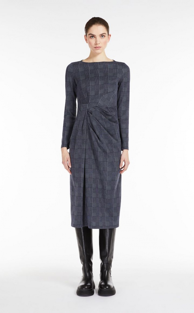 NAVY MaxMara Printed Jersey Dresses | MMR593404