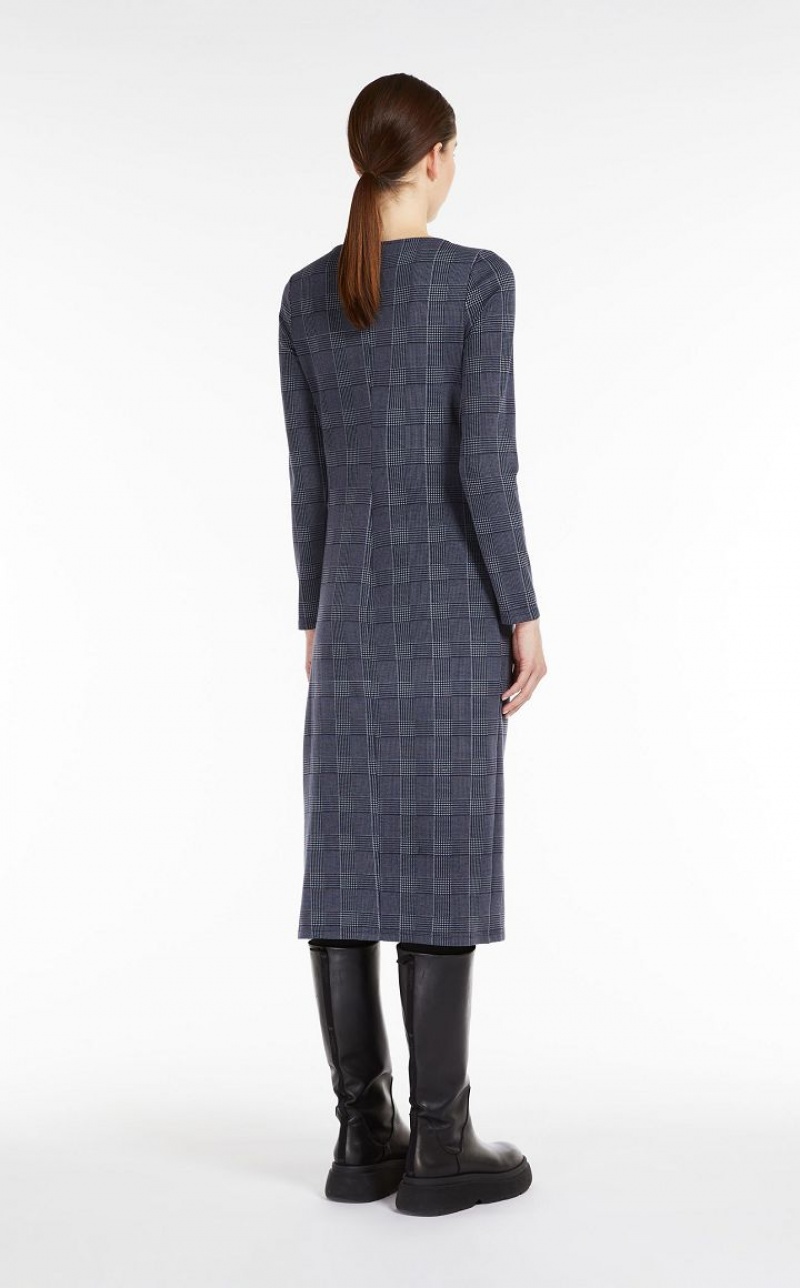 NAVY MaxMara Printed Jersey Dresses | MMR593404