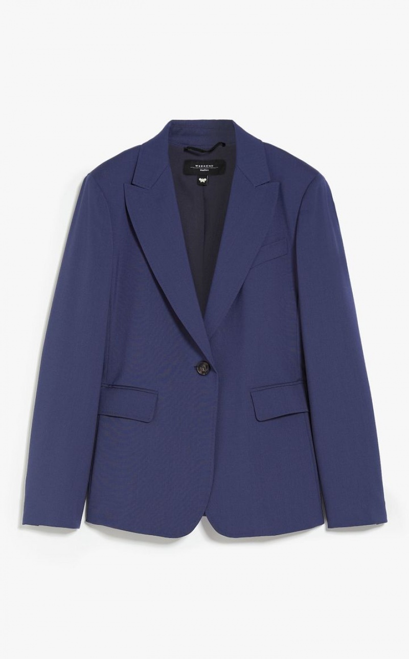 NAVY MaxMara Wool Blazers | MMR594103