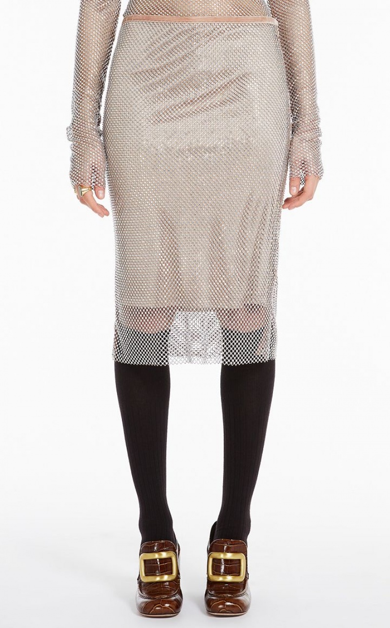 NUDO MaxMara Mesh With Rhinestones Skirts | MMR593707