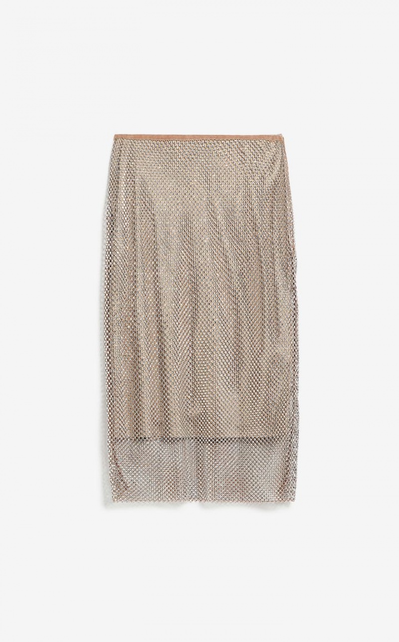 NUDO MaxMara Mesh With Rhinestones Skirts | MMR593707