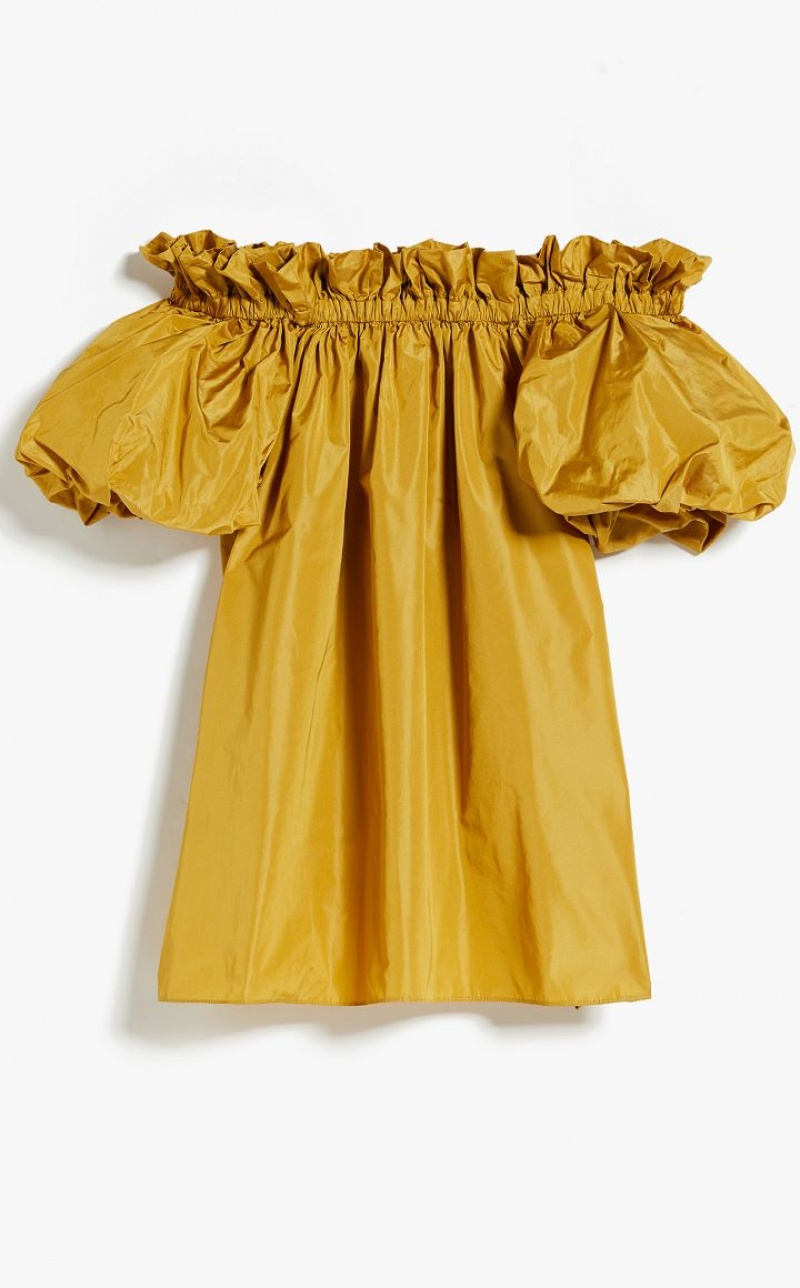 OCHRE MaxMara Balloon-fit Taffeta Blouses | MMR593597