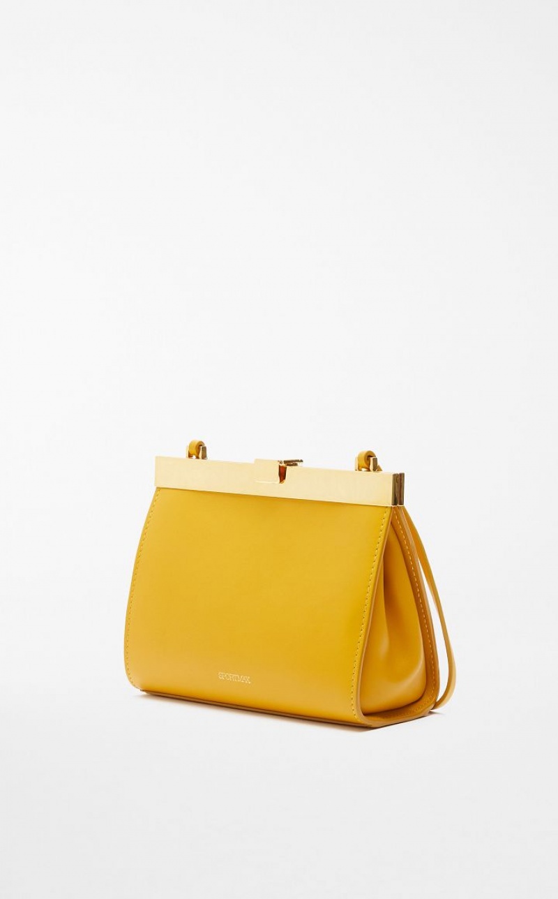 OCHRE MaxMara Small Leather Lizzie Sportmax Bag | MMR594184