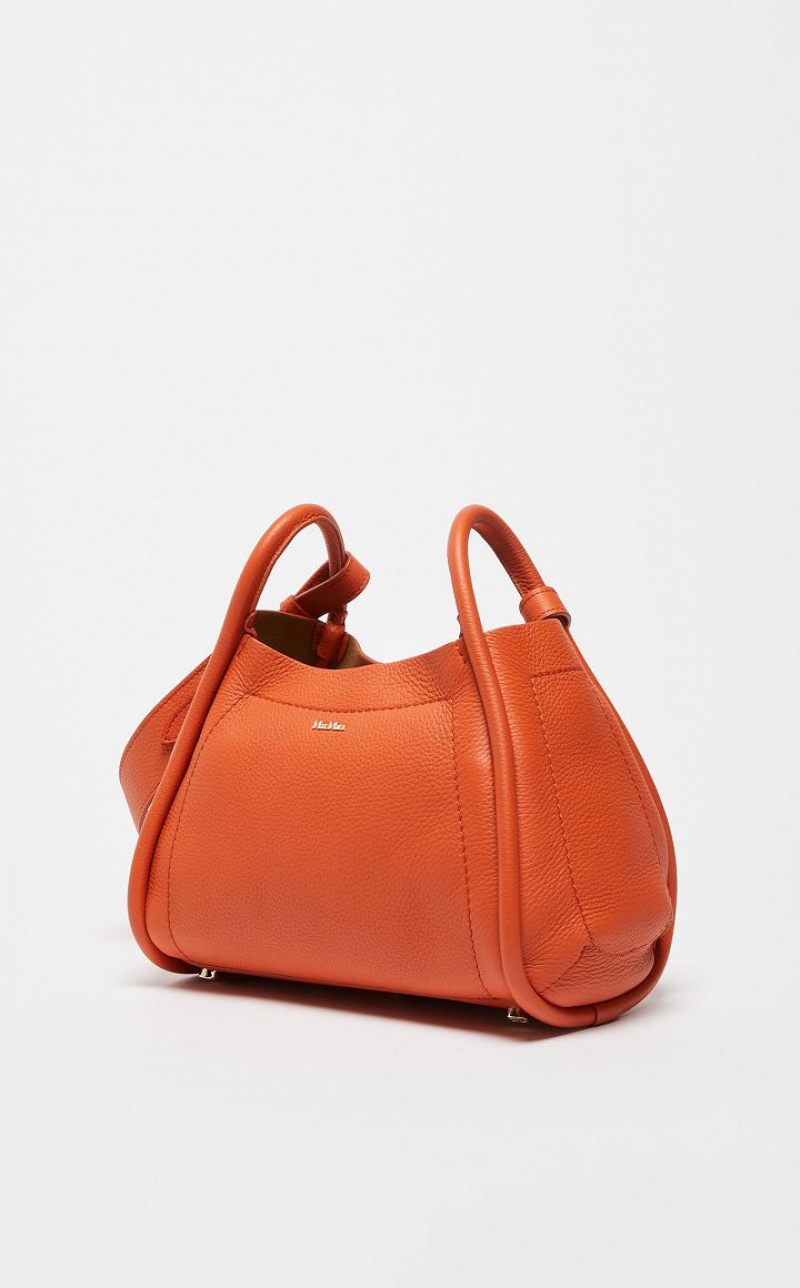 ORANGE MaxMara Leather Marine Bag | MMR594130