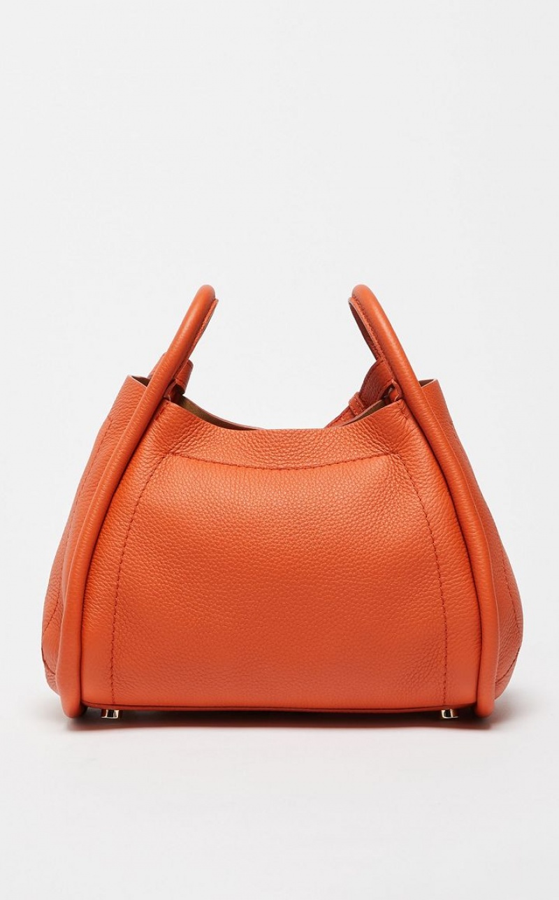 ORANGE MaxMara Leather Marine Bag | MMR594130