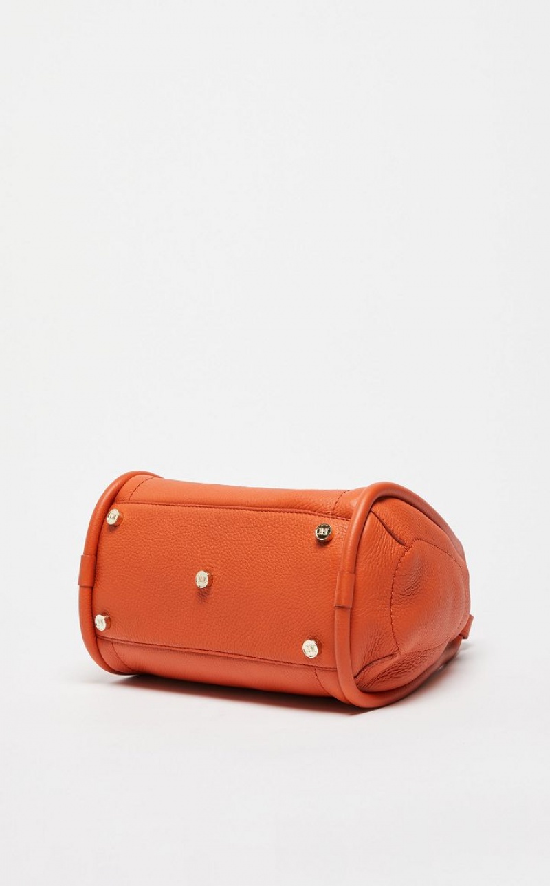 ORANGE MaxMara Leather Marine Bag | MMR594130