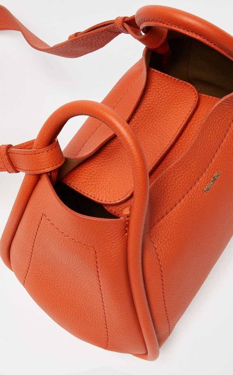 ORANGE MaxMara Leather Marine Bag | MMR594130