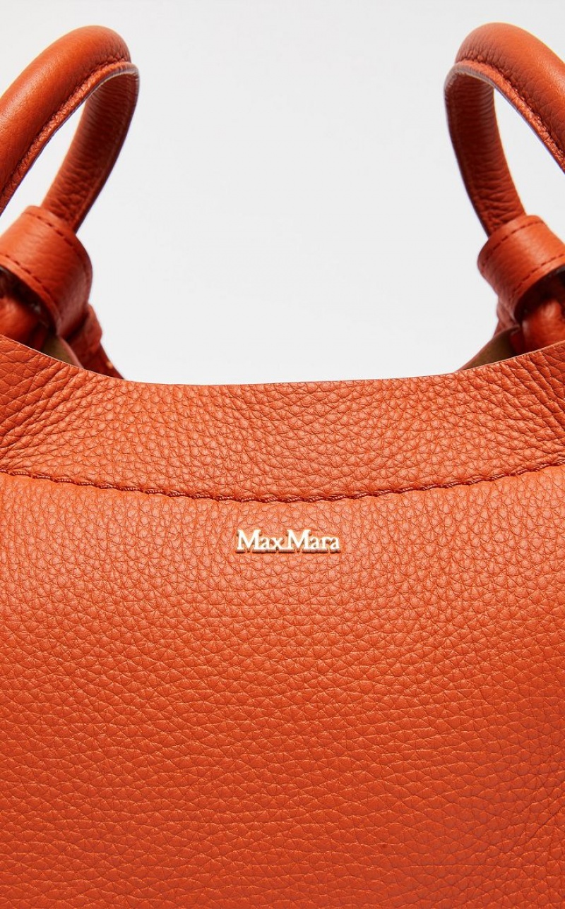 ORANGE MaxMara Leather Marine Bag | MMR594130