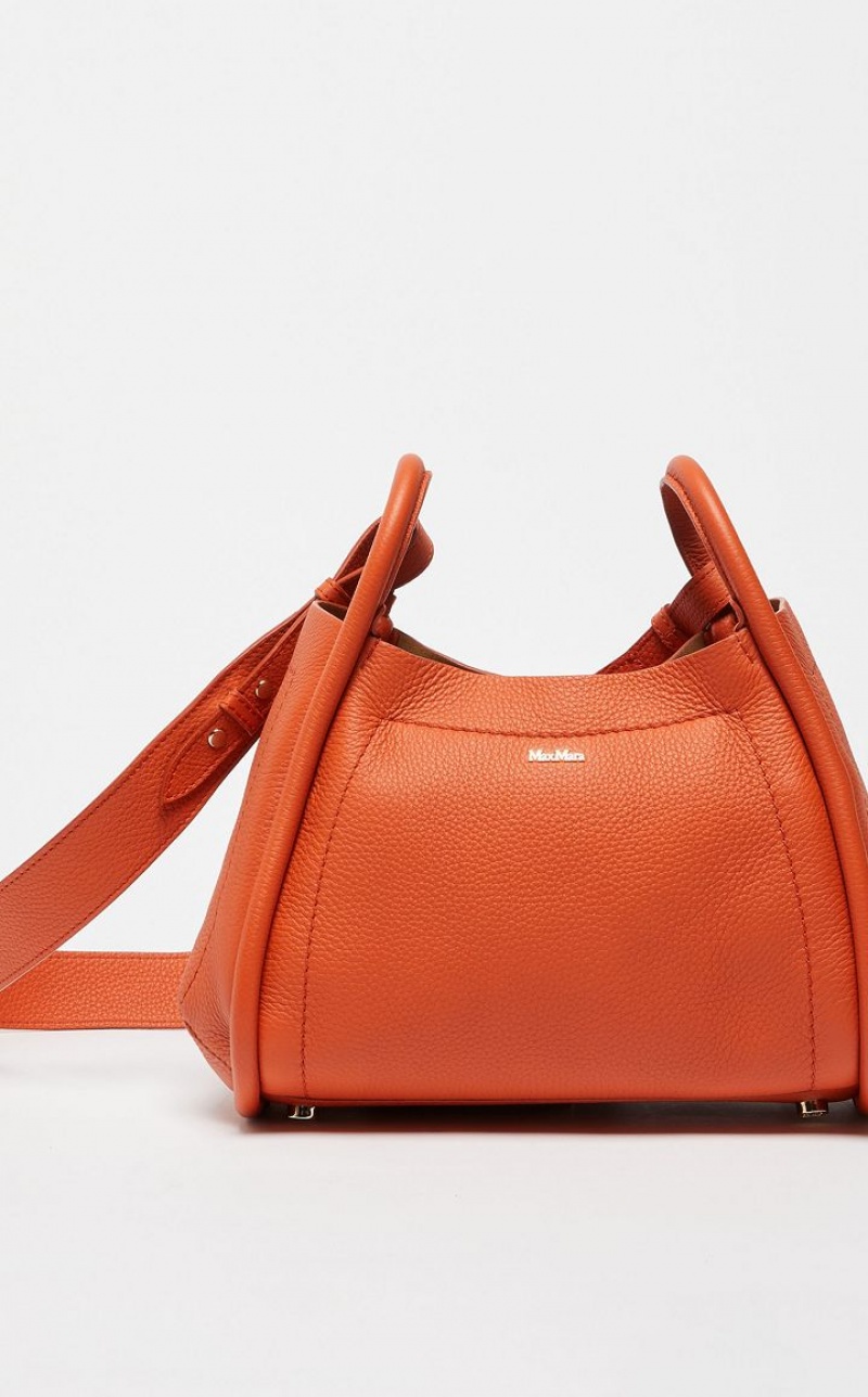 ORANGE MaxMara Leather Marine Bag | MMR594130