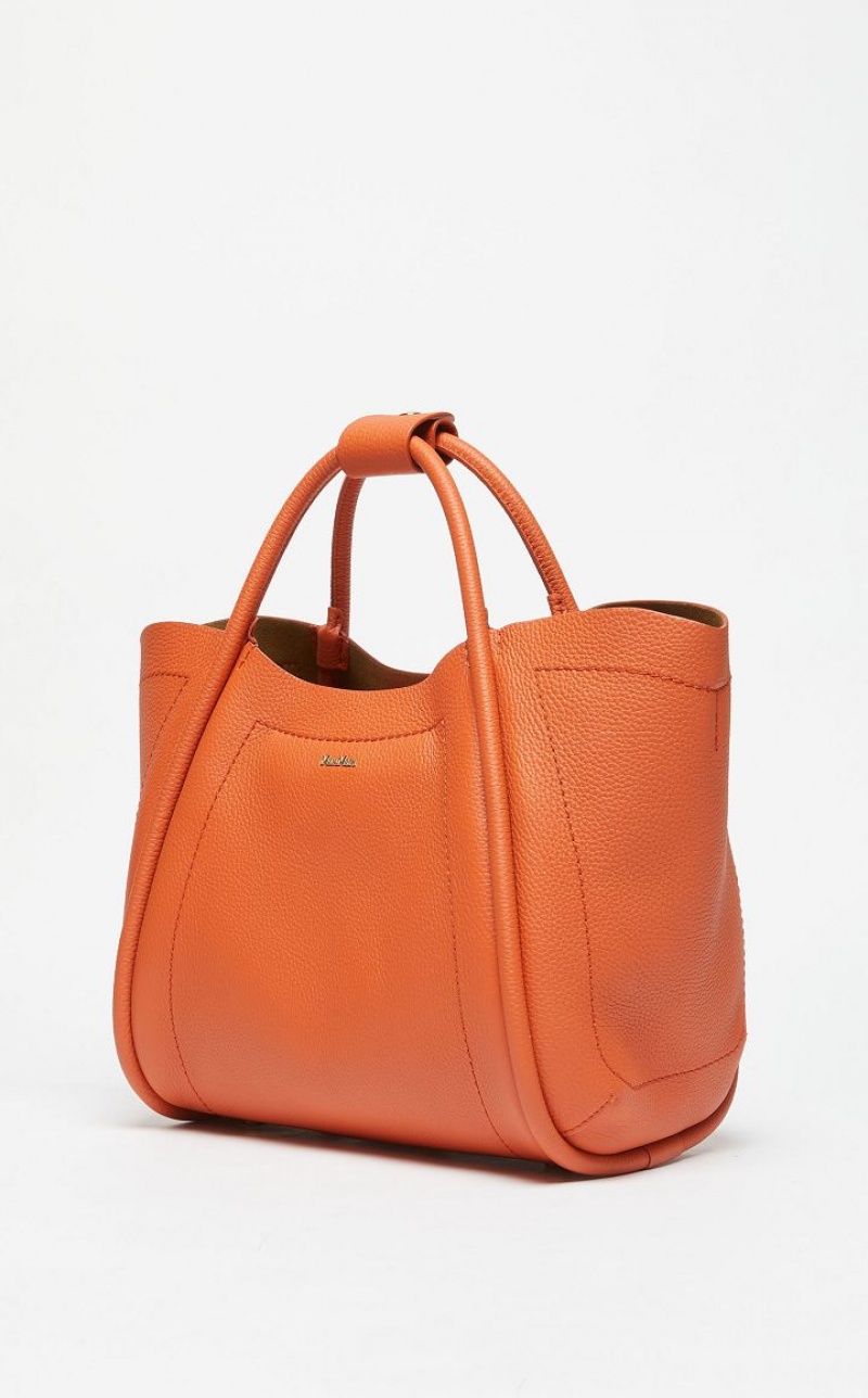 ORANGE MaxMara Leather Marine Bag | MMR594132