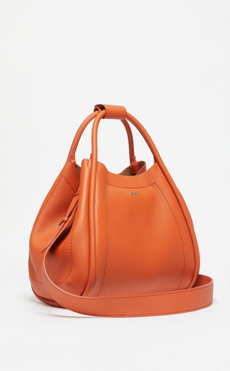 ORANGE MaxMara Leather Marine Bag | MMR594132