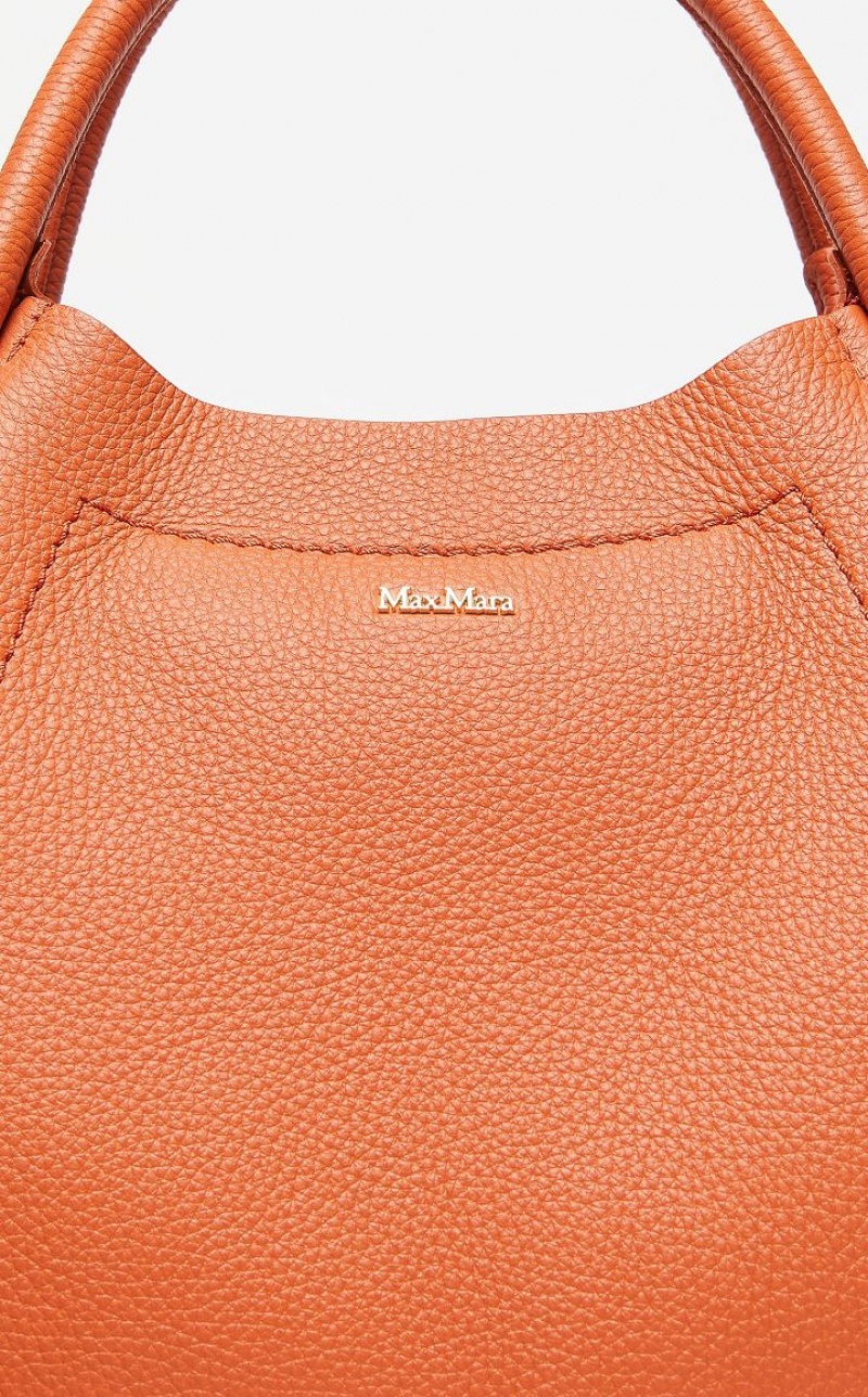 ORANGE MaxMara Leather Marine Bag | MMR594132