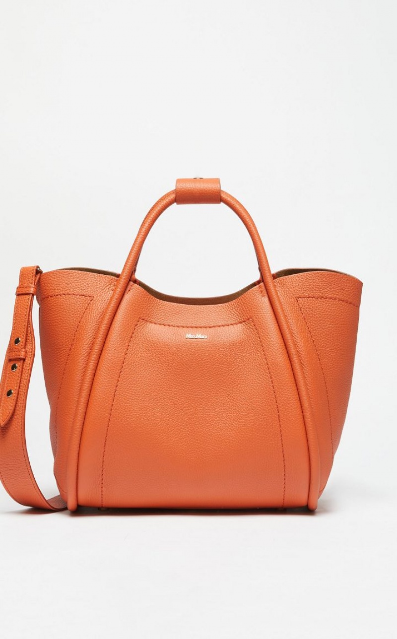 ORANGE MaxMara Leather Marine Bag | MMR594132