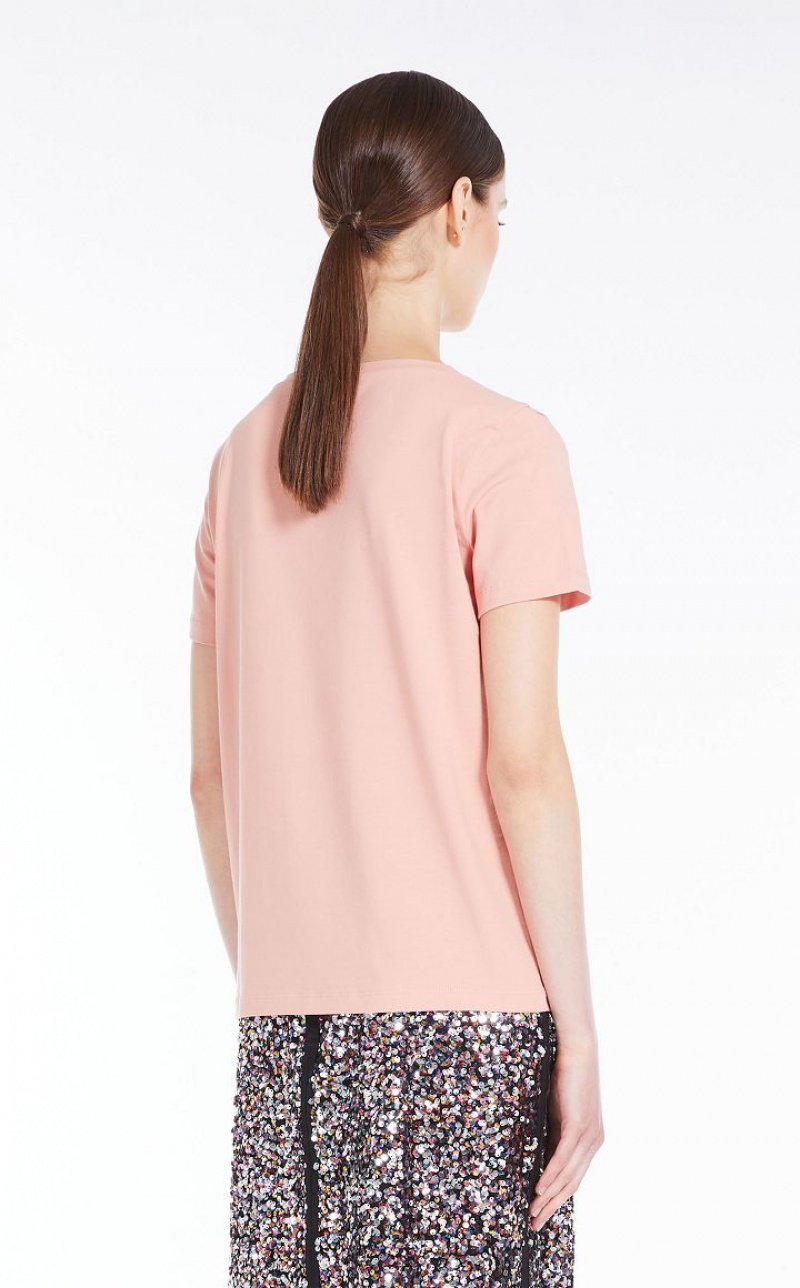 PEACH MaxMara Basic Jersey T-shirts | MMR593677