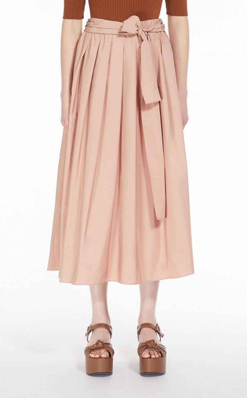 PEACH MaxMara Full In Taffeta Skirts | MMR593727