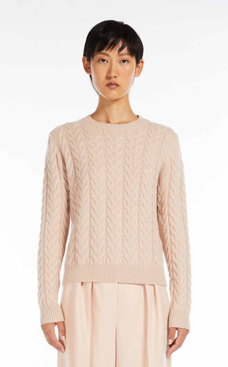 PINK MaxMara Cable Cashmere Knitwear | MMR593432