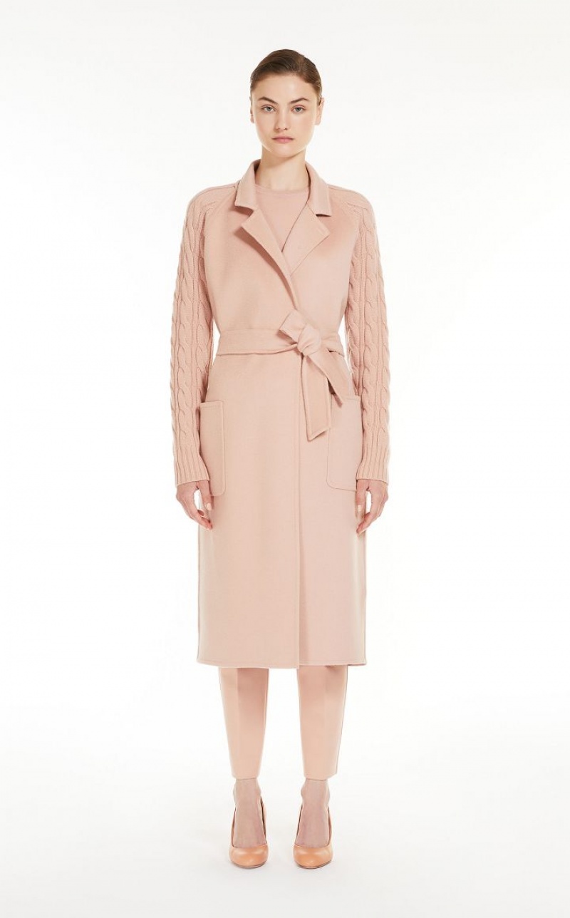 PINK MaxMara Cashmere And Wool Robe Coats | MMR593901