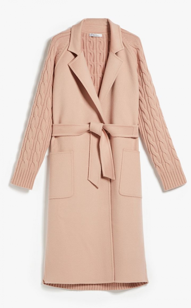 PINK MaxMara Cashmere And Wool Robe Coats | MMR593901